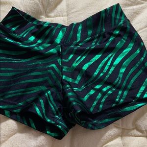 Girls super cute zebra print athletic shorts